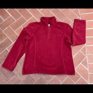 BASS Quarter-zip FLEECE Soft & Cozy Size XL